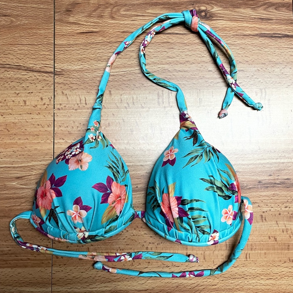 Floral Print Bikini Top
